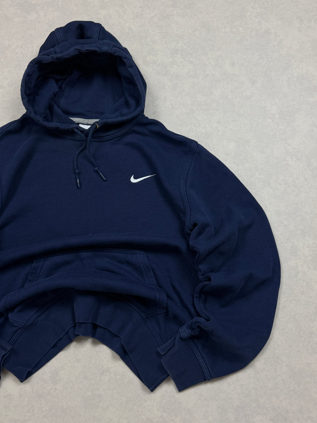 Bluza Nike Basic Hoodie Mini Swoosh Granatowa [M]