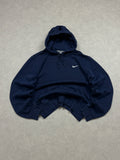 Bluza Nike Basic Hoodie Mini Swoosh Granatowa [M]