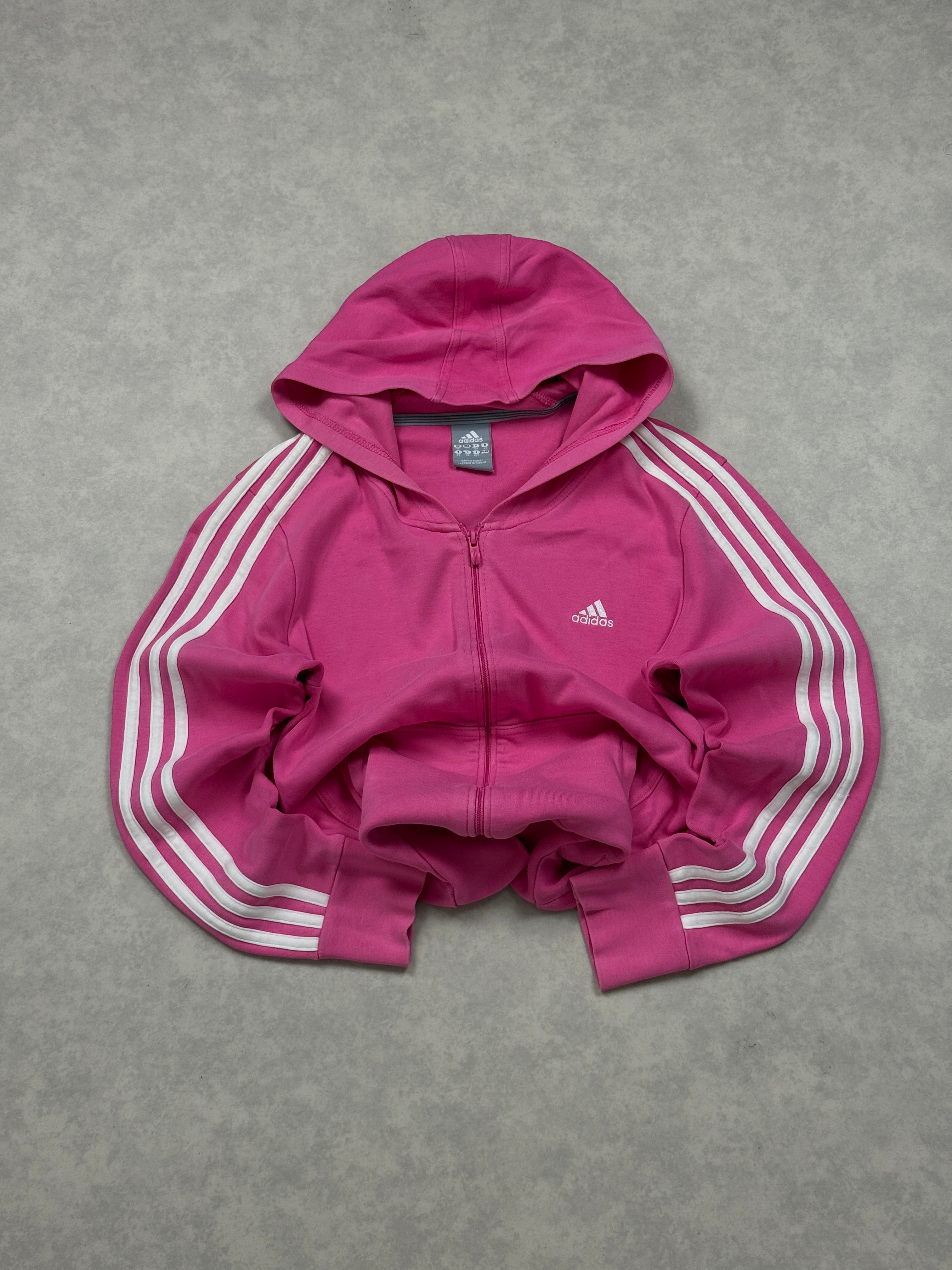 Bluza Adidas Zip Różowa Y2K [XS]