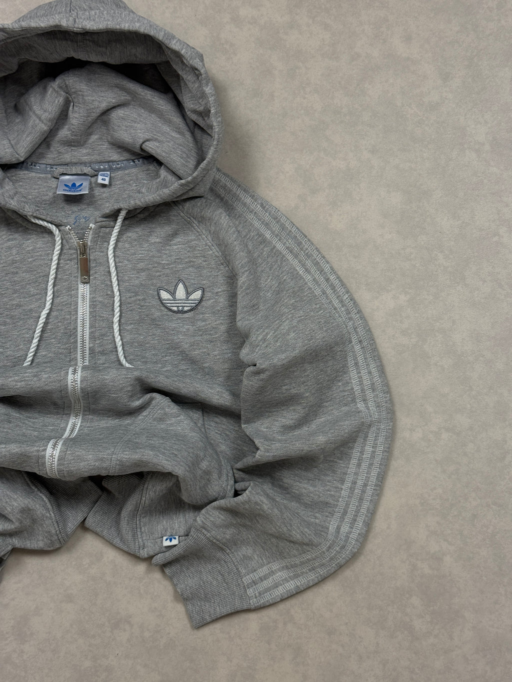Bluza Adidas Zip Szara Basic [XS]