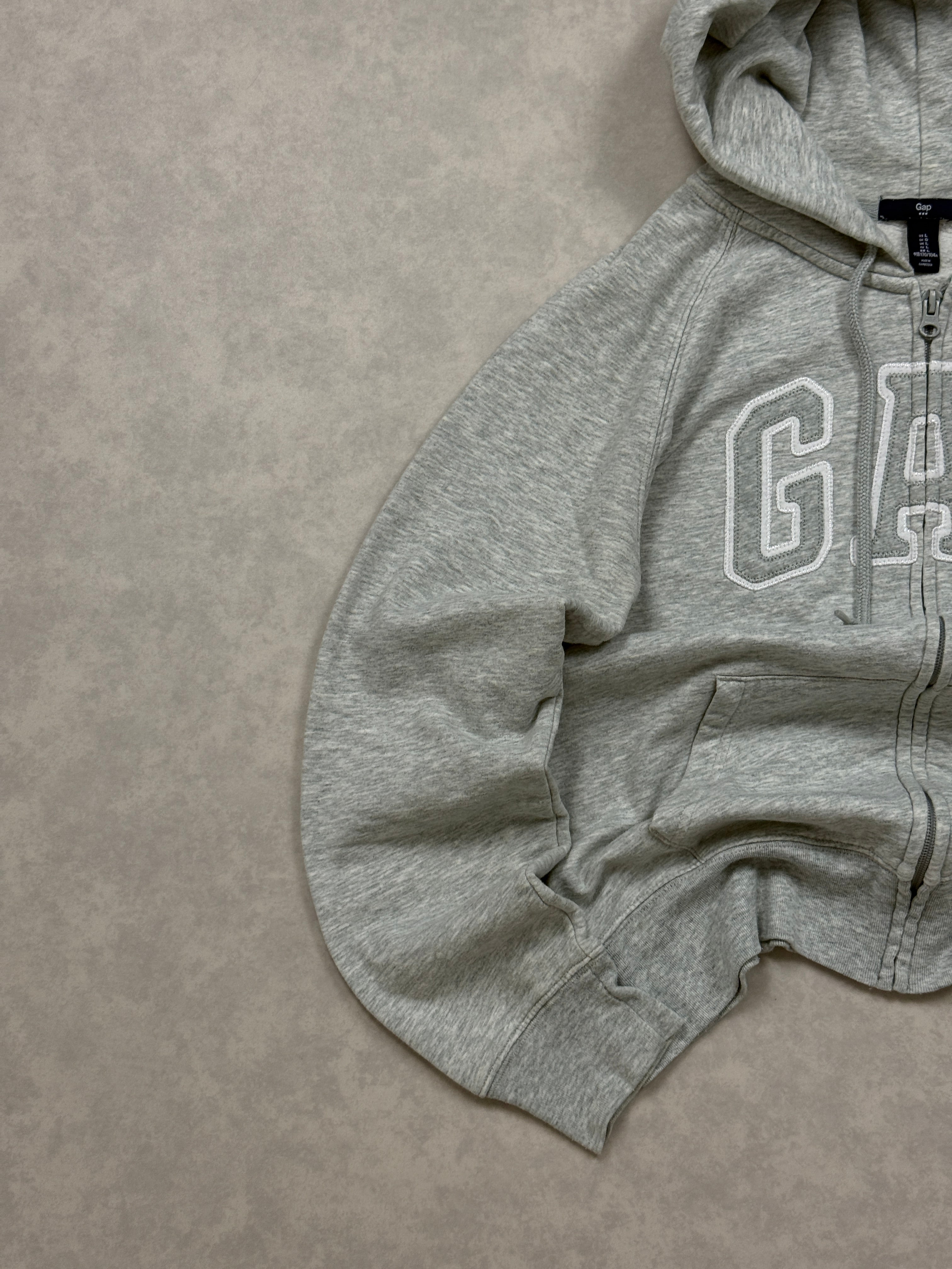 Bluza Gap Szara Zip Haft Logo [S]