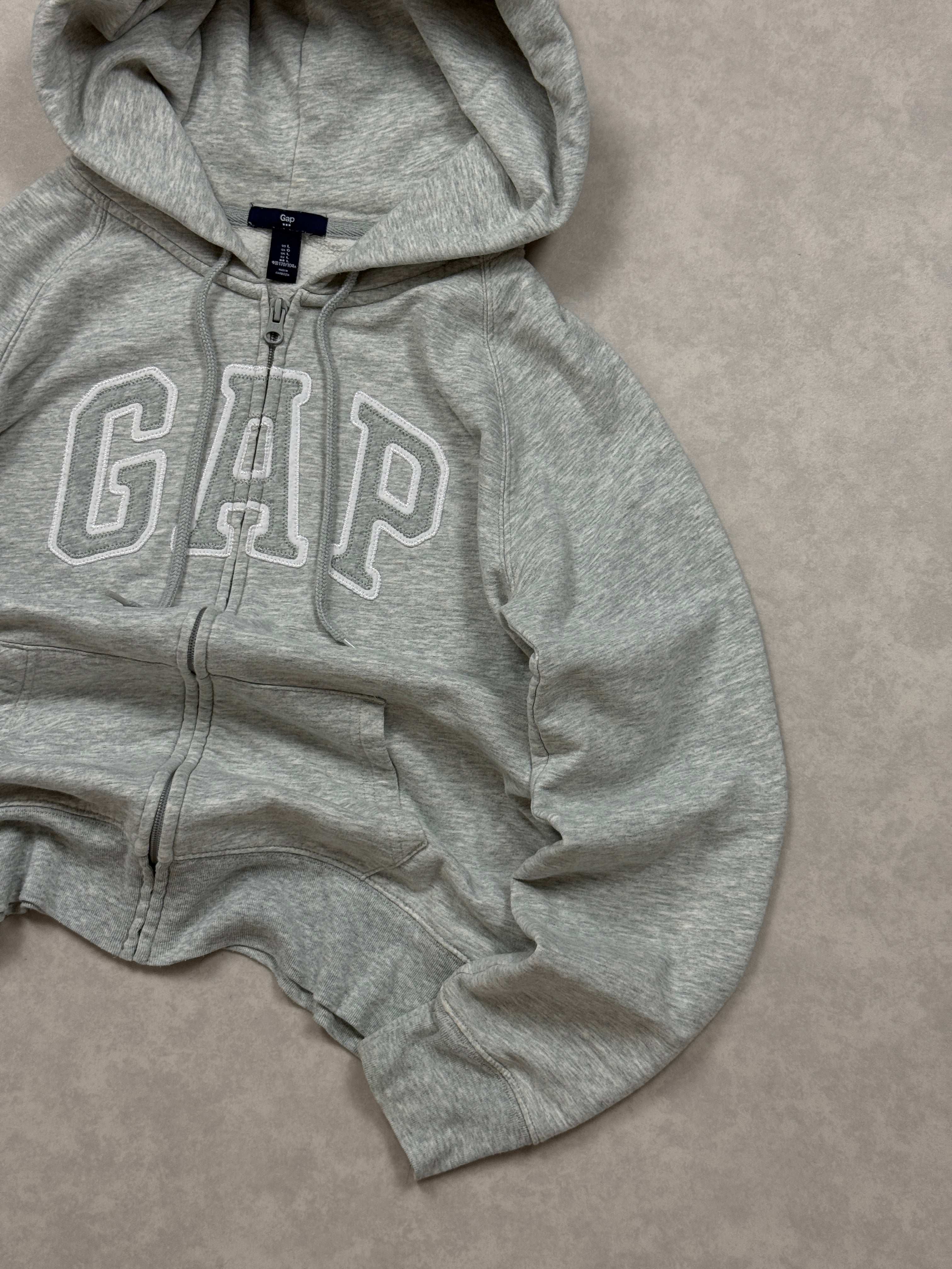 Bluza Gap Szara Zip Haft Logo [S]