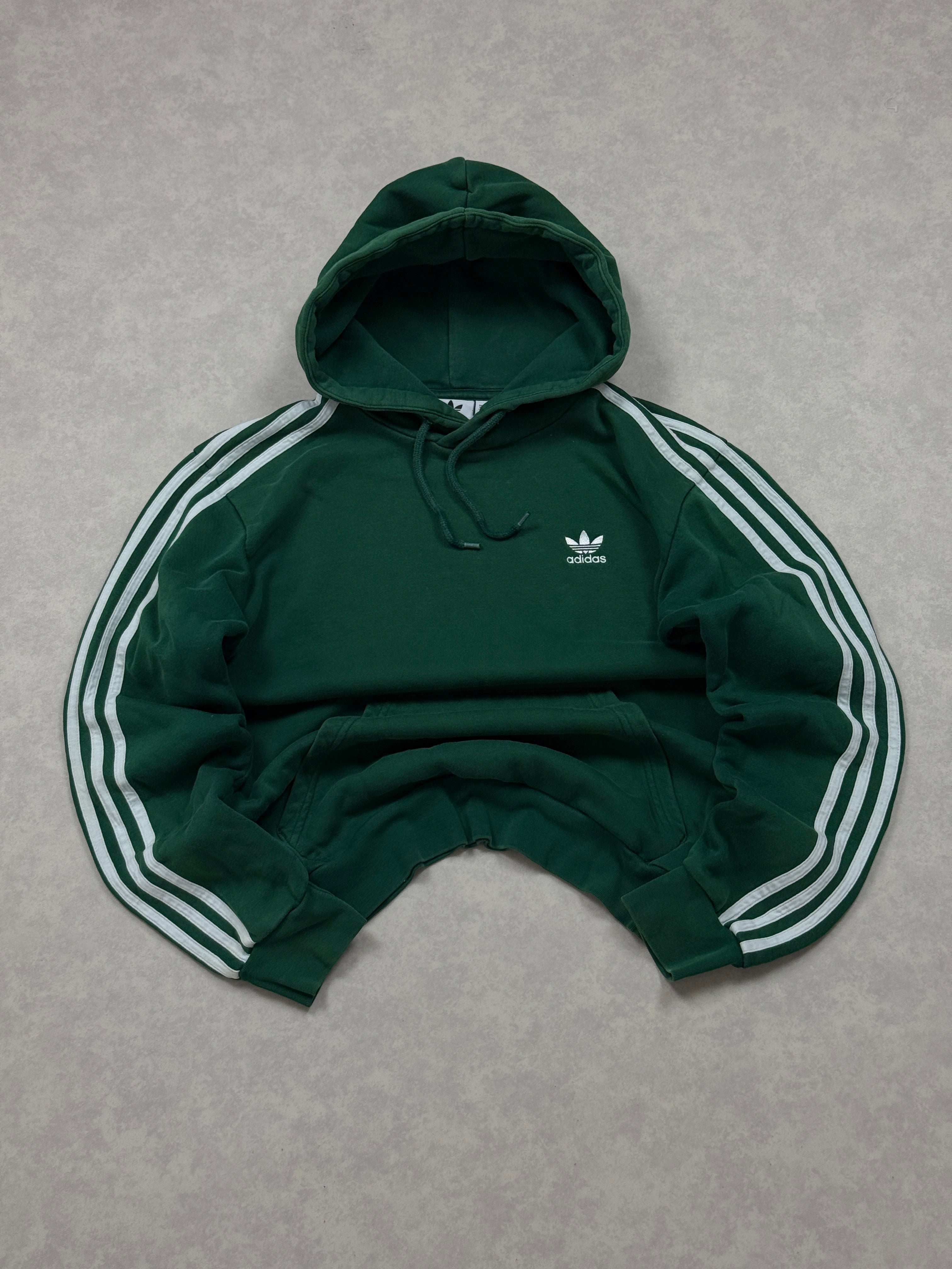 Bluza Adidas Basic Zielona Haft Logo [S]