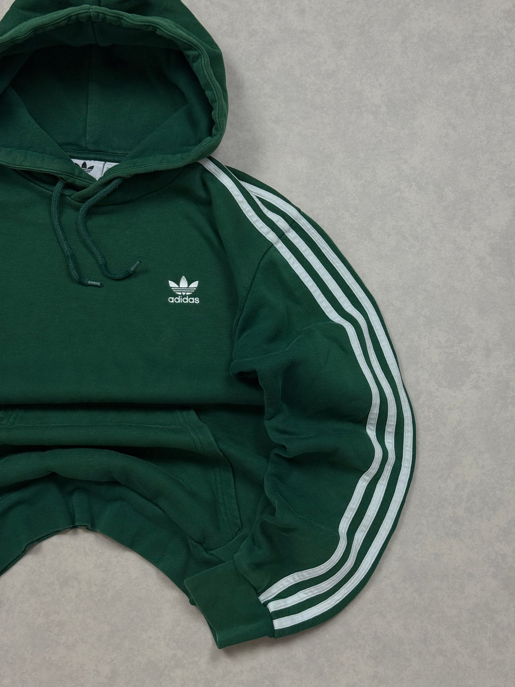 Bluza Adidas Basic Zielona Haft Logo [S]