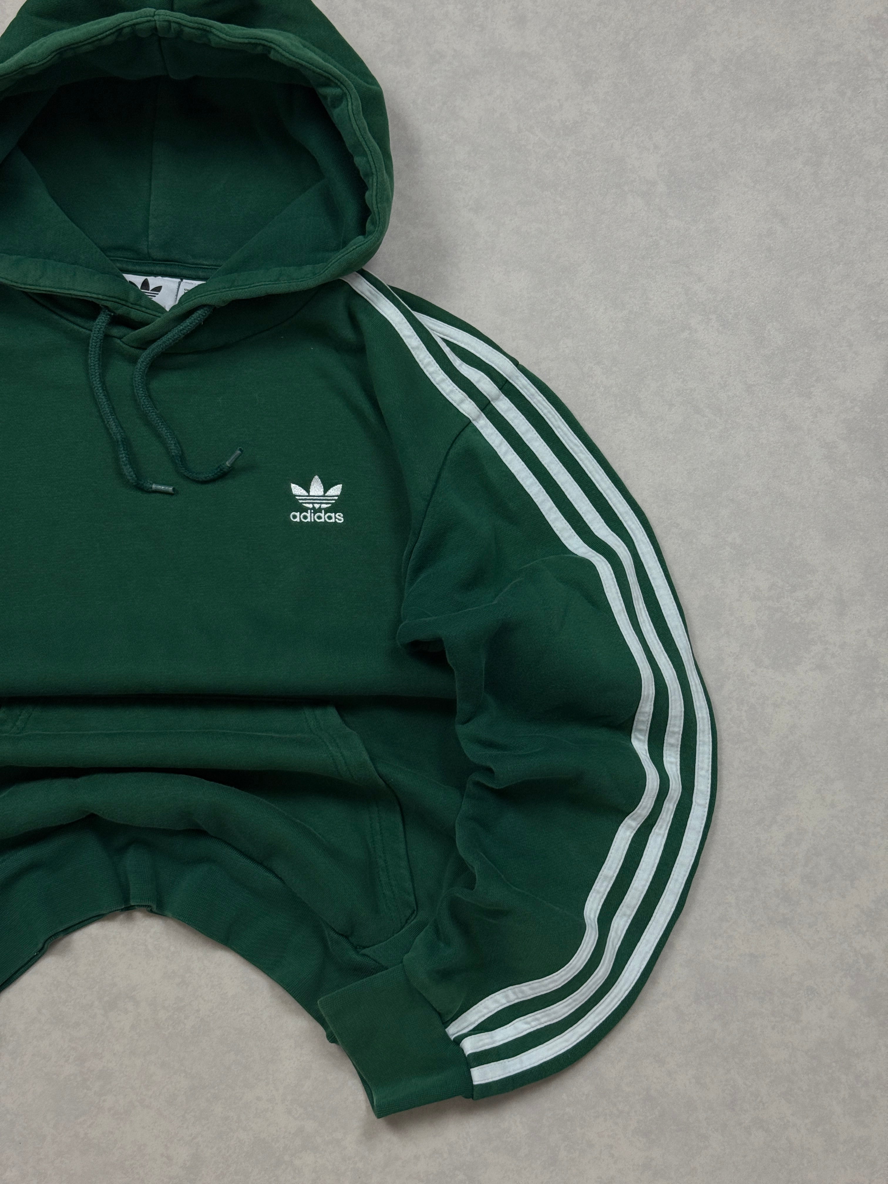Bluza Adidas Basic Zielona Haft Logo [S]