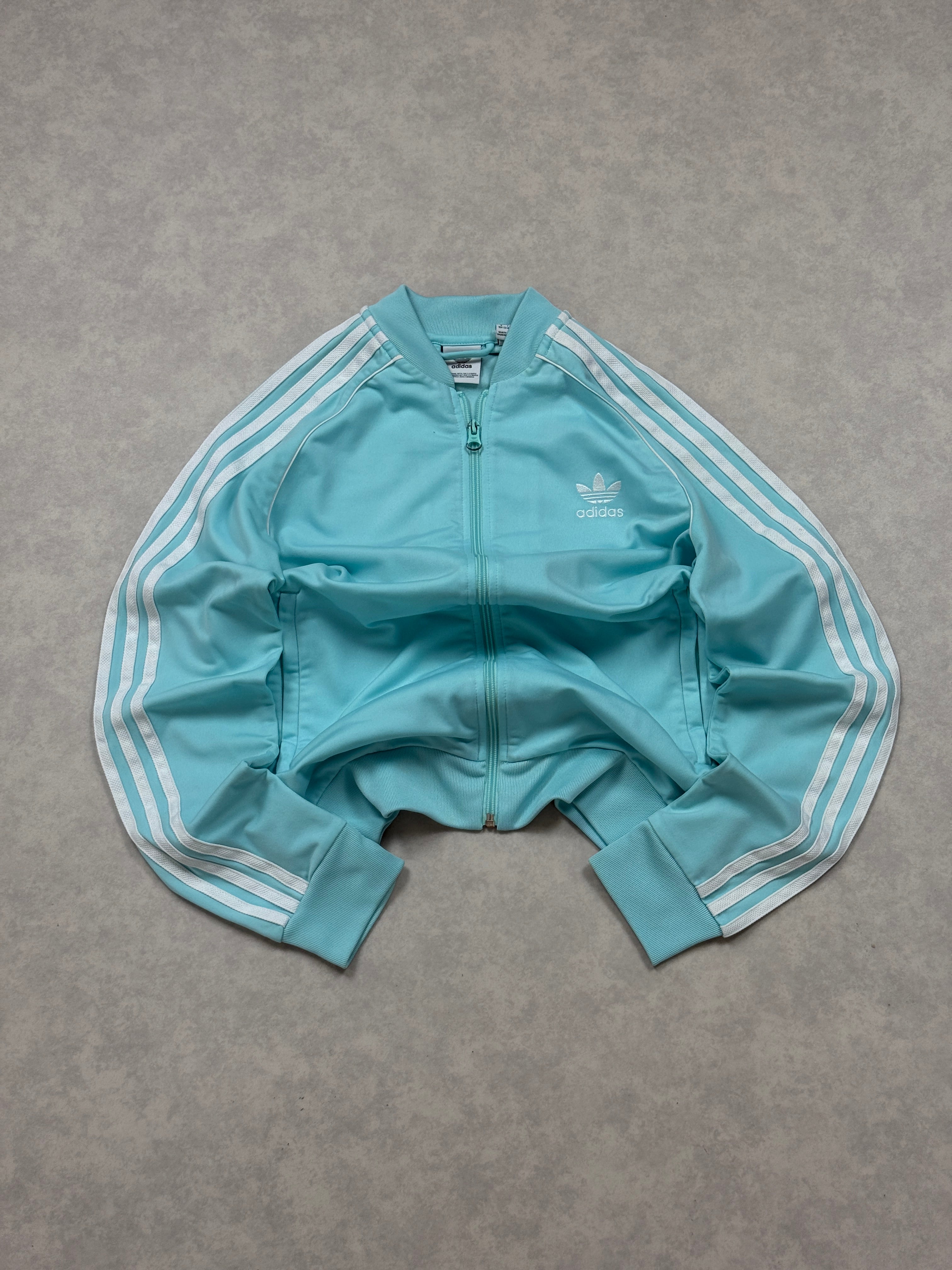 Bluza Adidas Turkusowa Tracksuit Zip Y2K [XS]