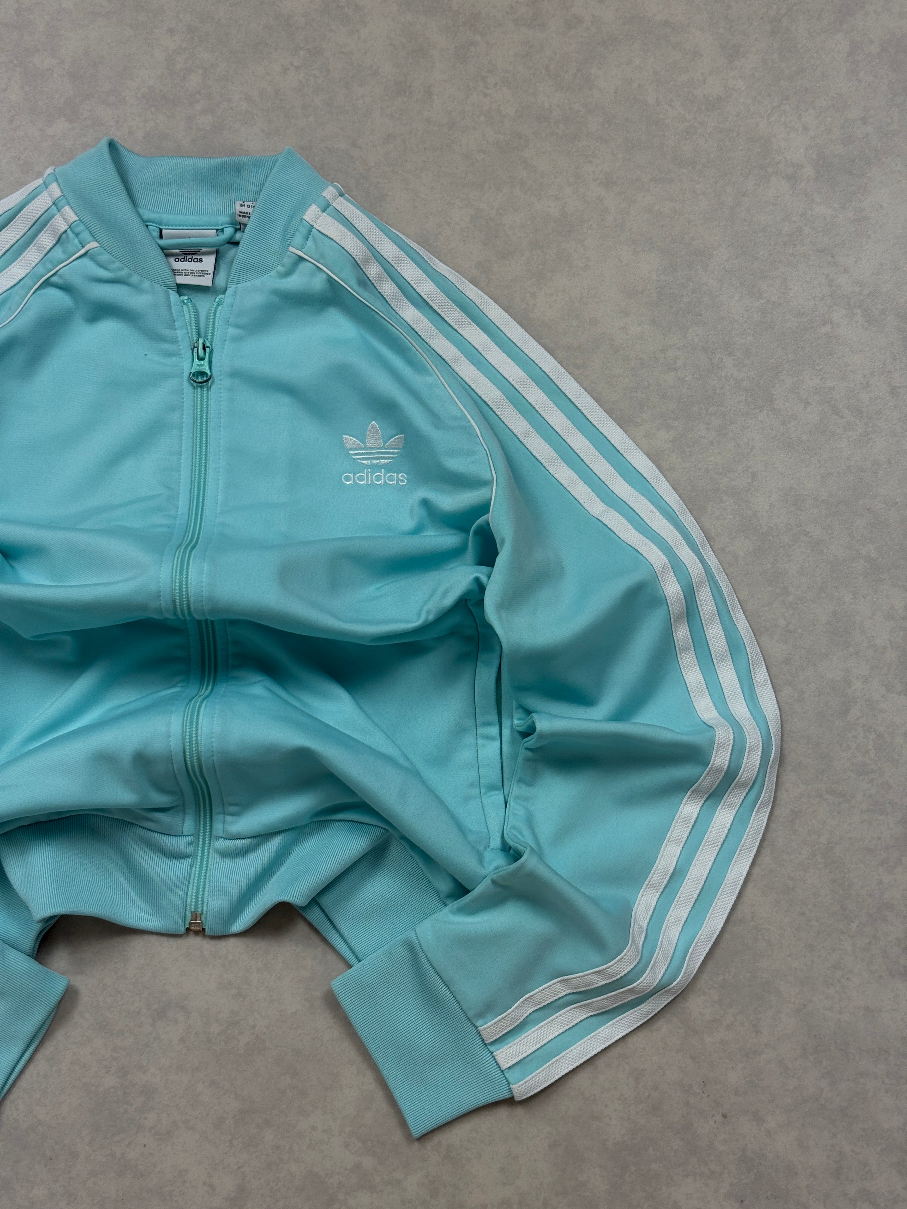 Bluza Adidas Turkusowa Tracksuit Zip Y2K [XS]