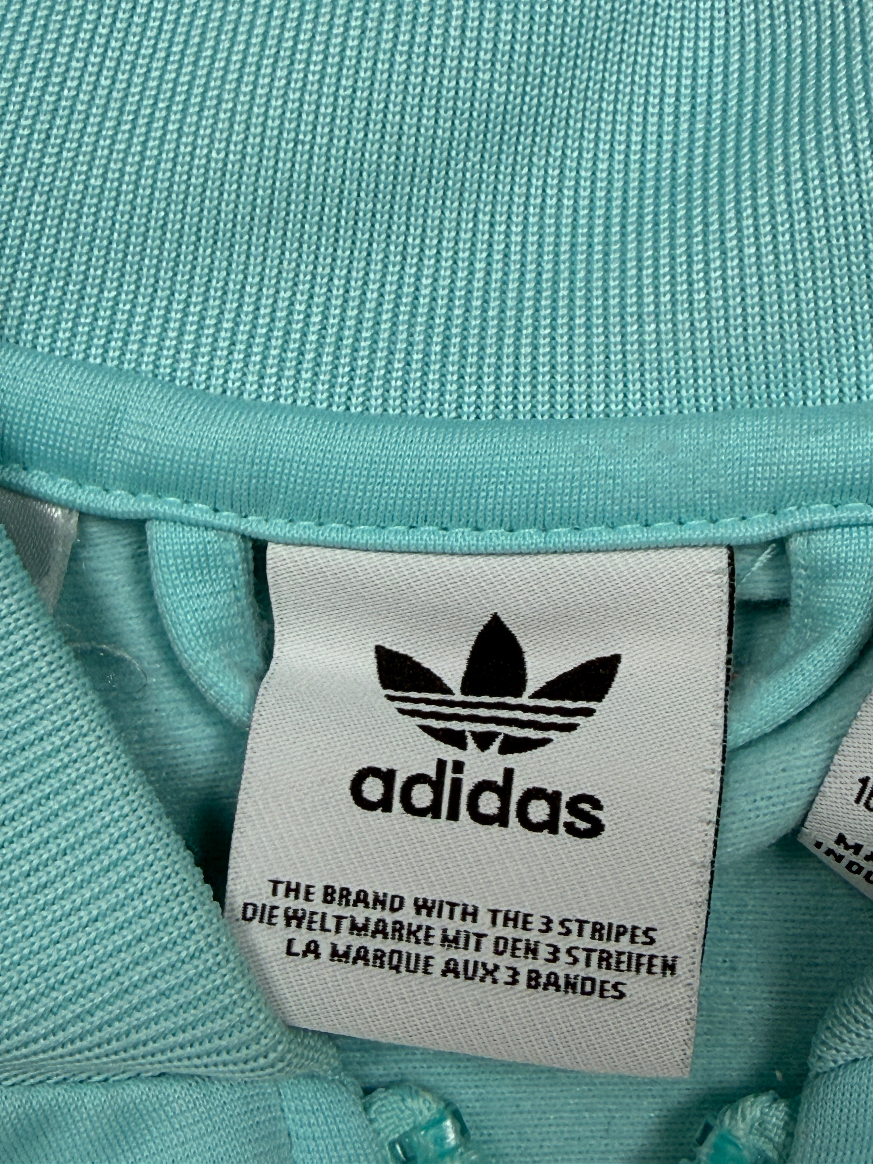 Bluza Adidas Turkusowa Tracksuit Zip Y2K [XS]