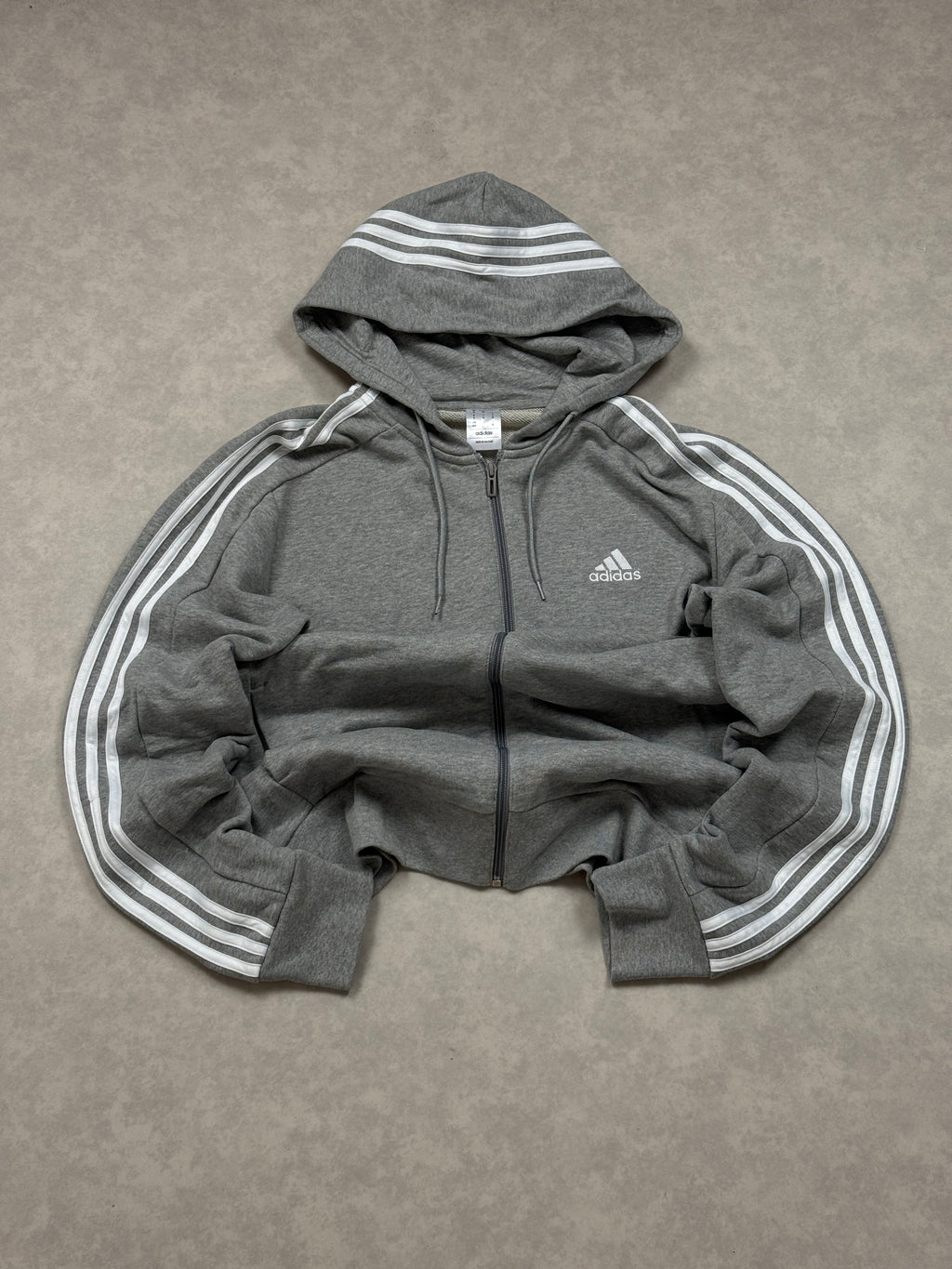 Bluza Adidas Zip Szara Basic [XL]