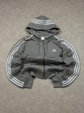 Bluza Adidas Zip Szara Basic [XL]