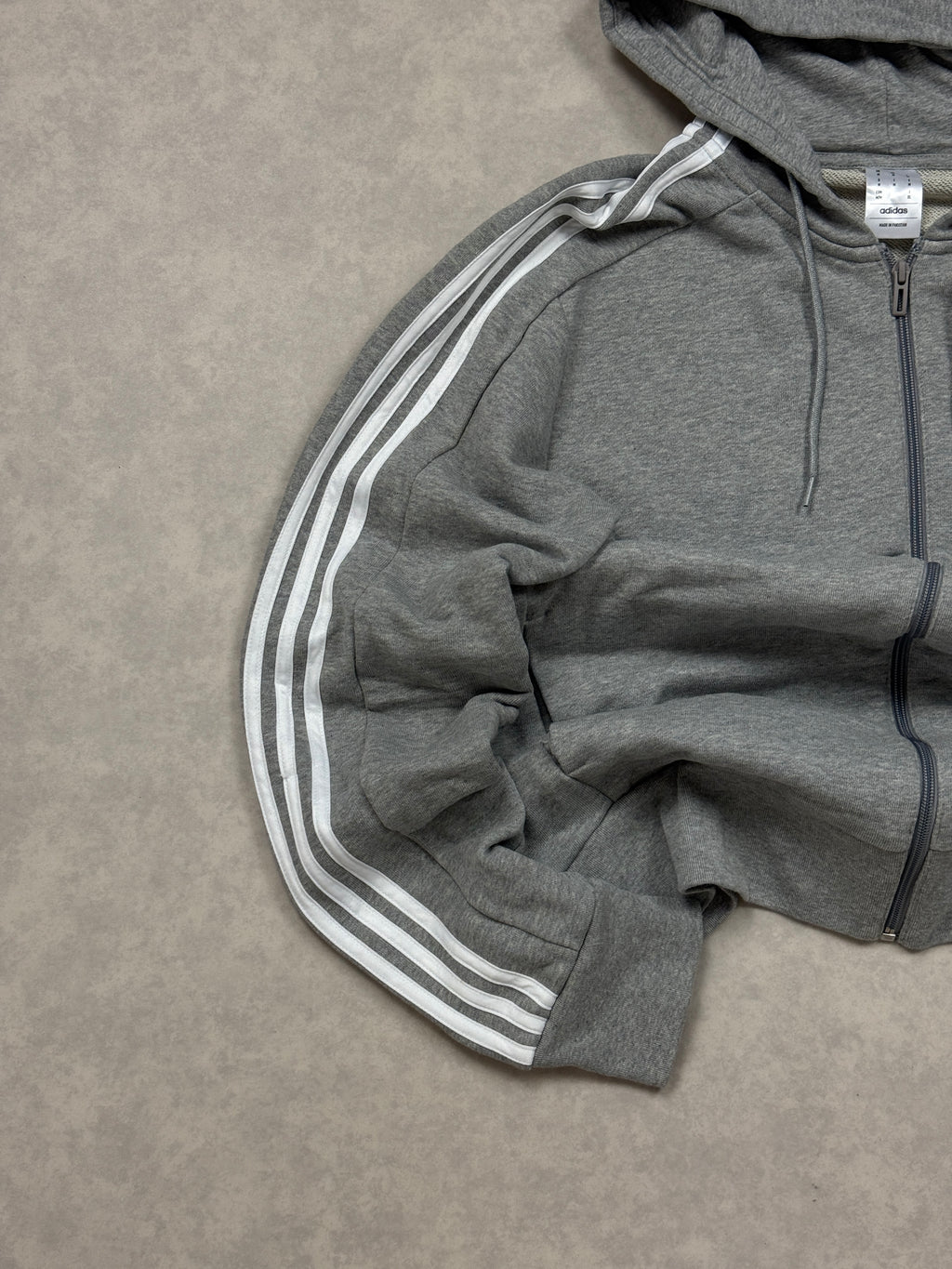 Bluza Adidas Zip Szara Basic [XL]