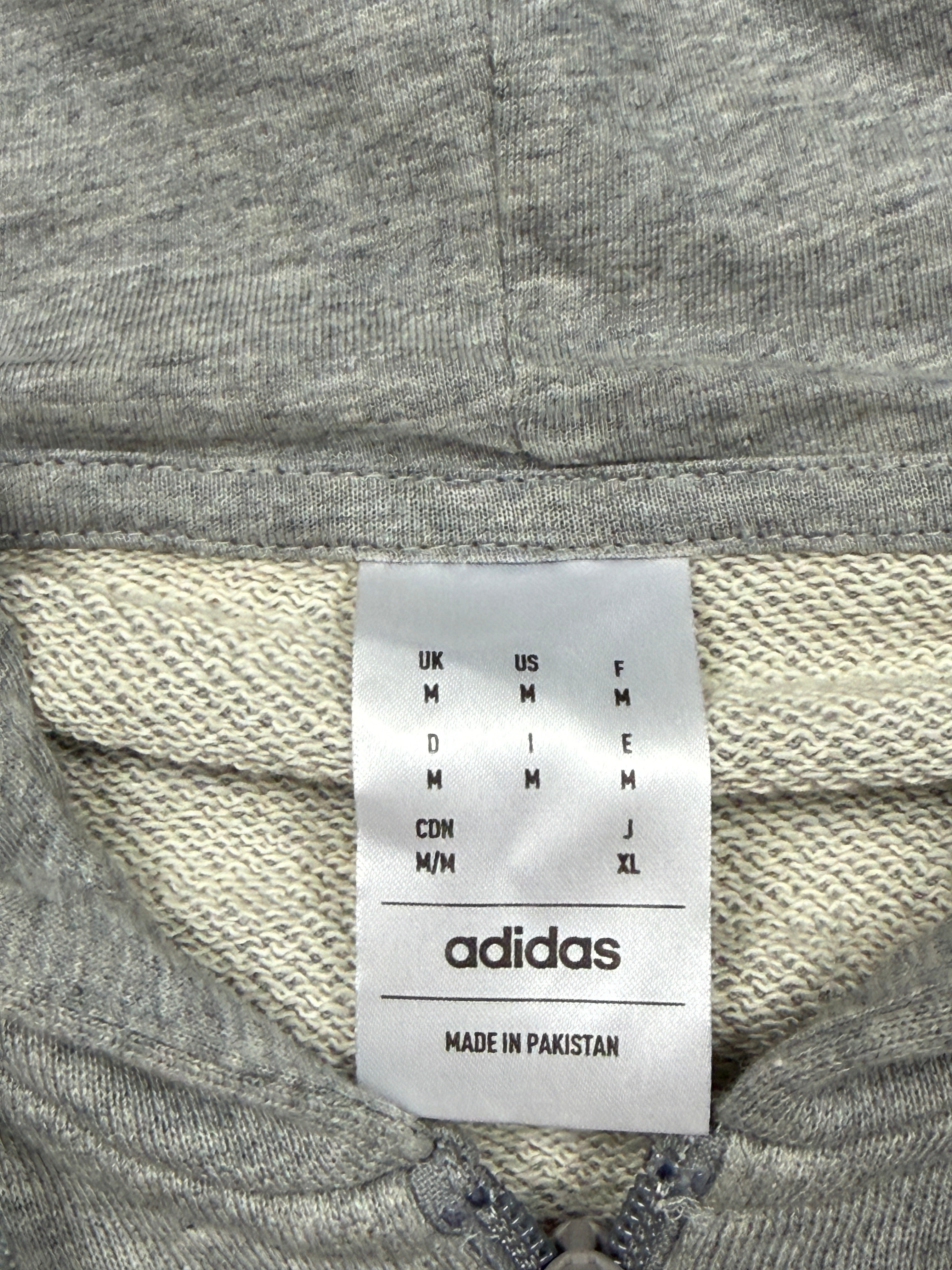 Bluza Adidas Zip Szara Basic [XL]