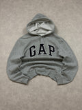 Bluza Gap Szara Hoodie Haft Logo [S]