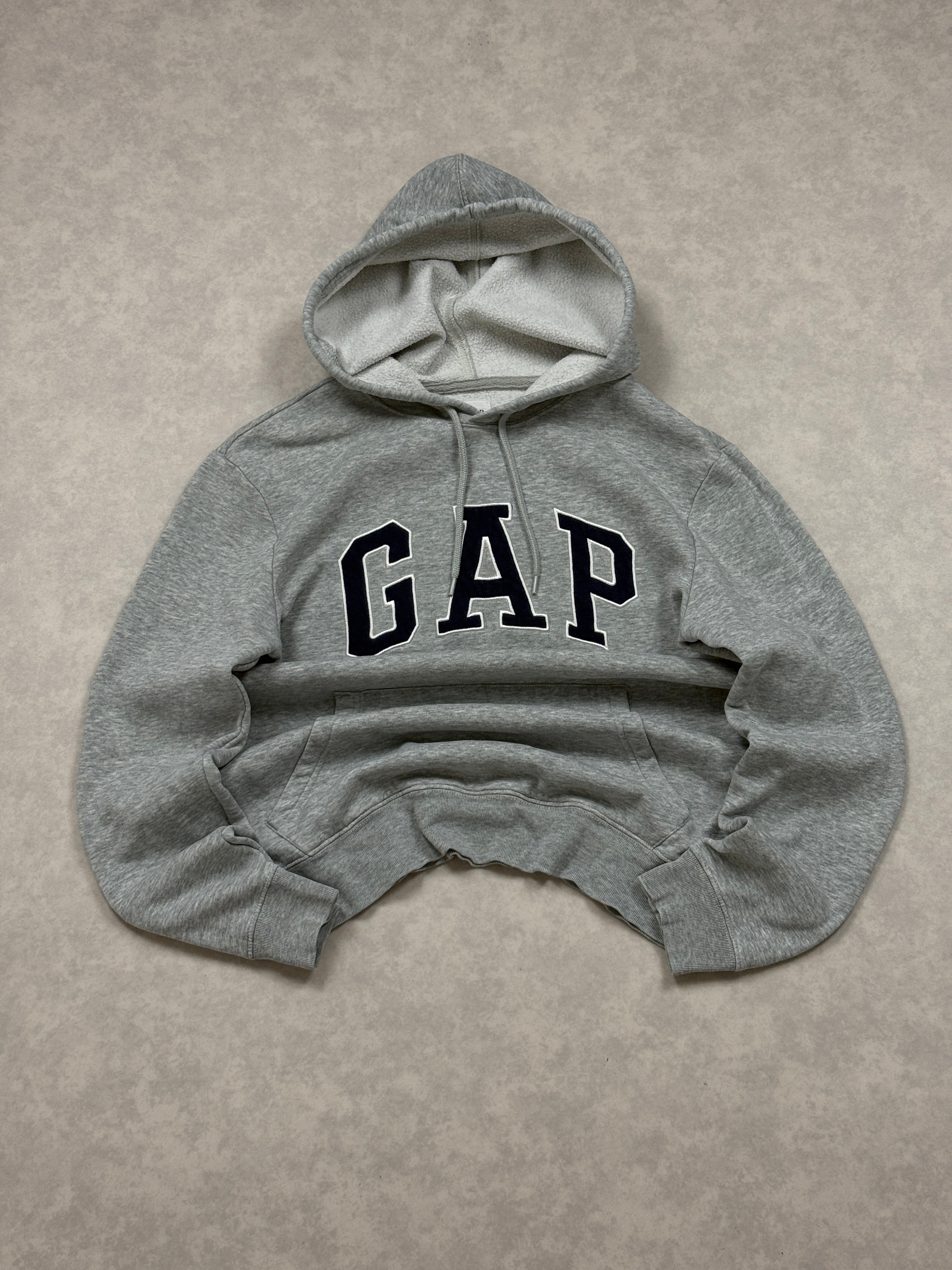 Bluza Gap Szara Hoodie Haft Logo [S]