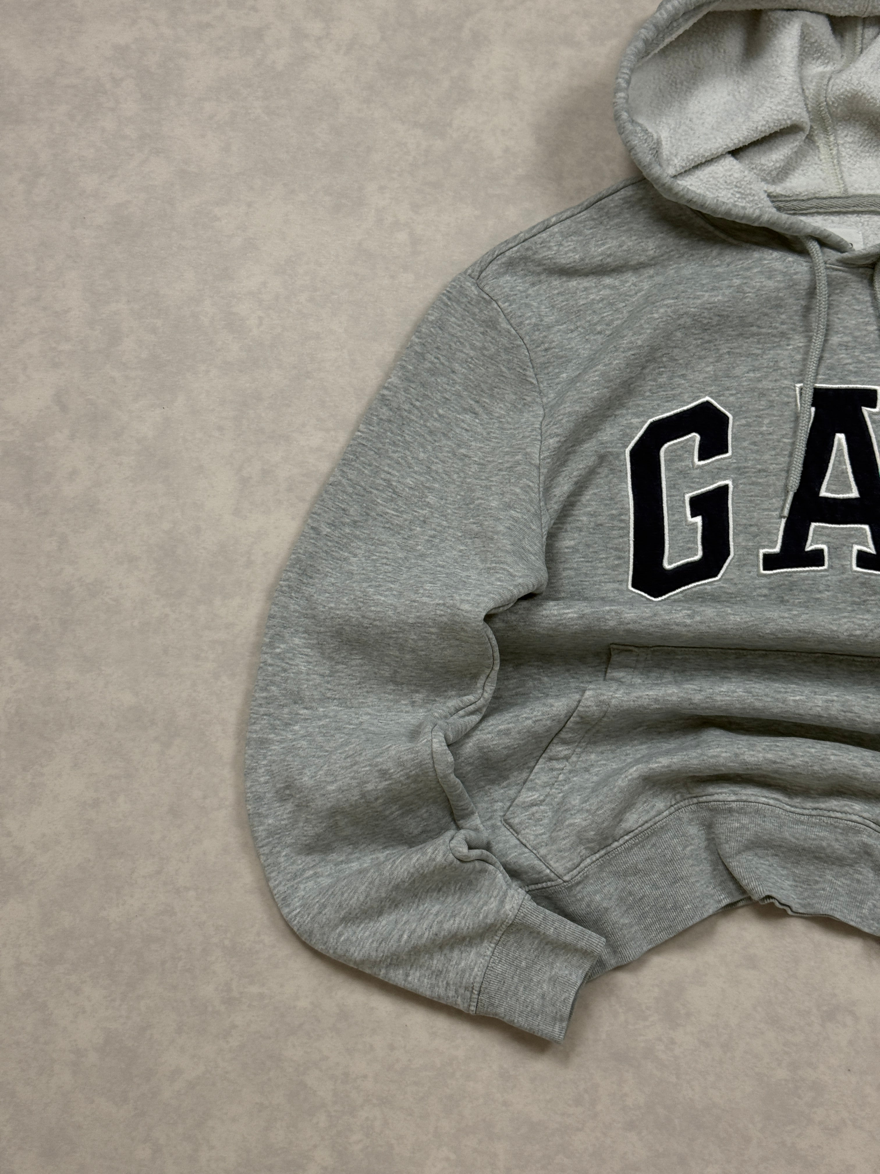 Bluza Gap Szara Hoodie Haft Logo [S]
