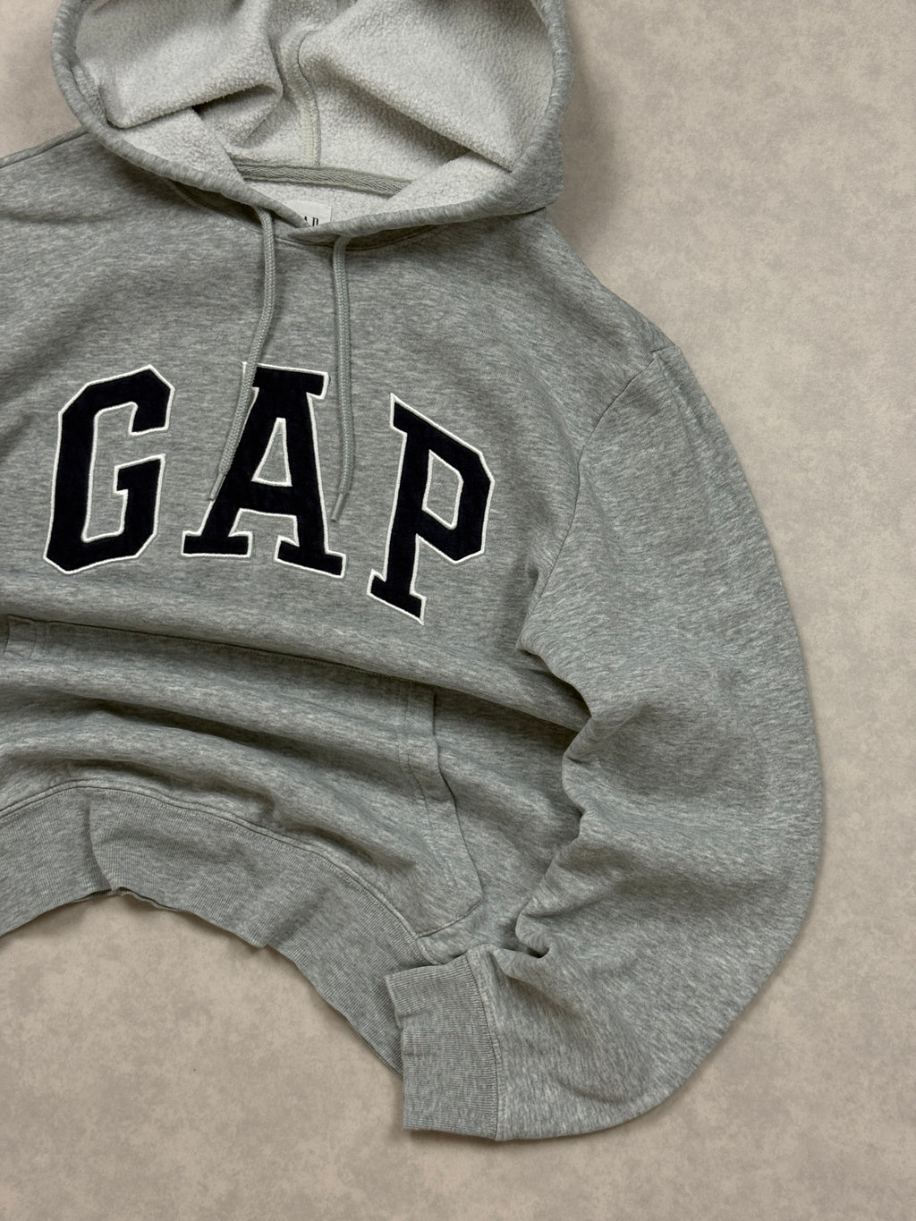 Bluza Gap Szara Hoodie Haft Logo [S]