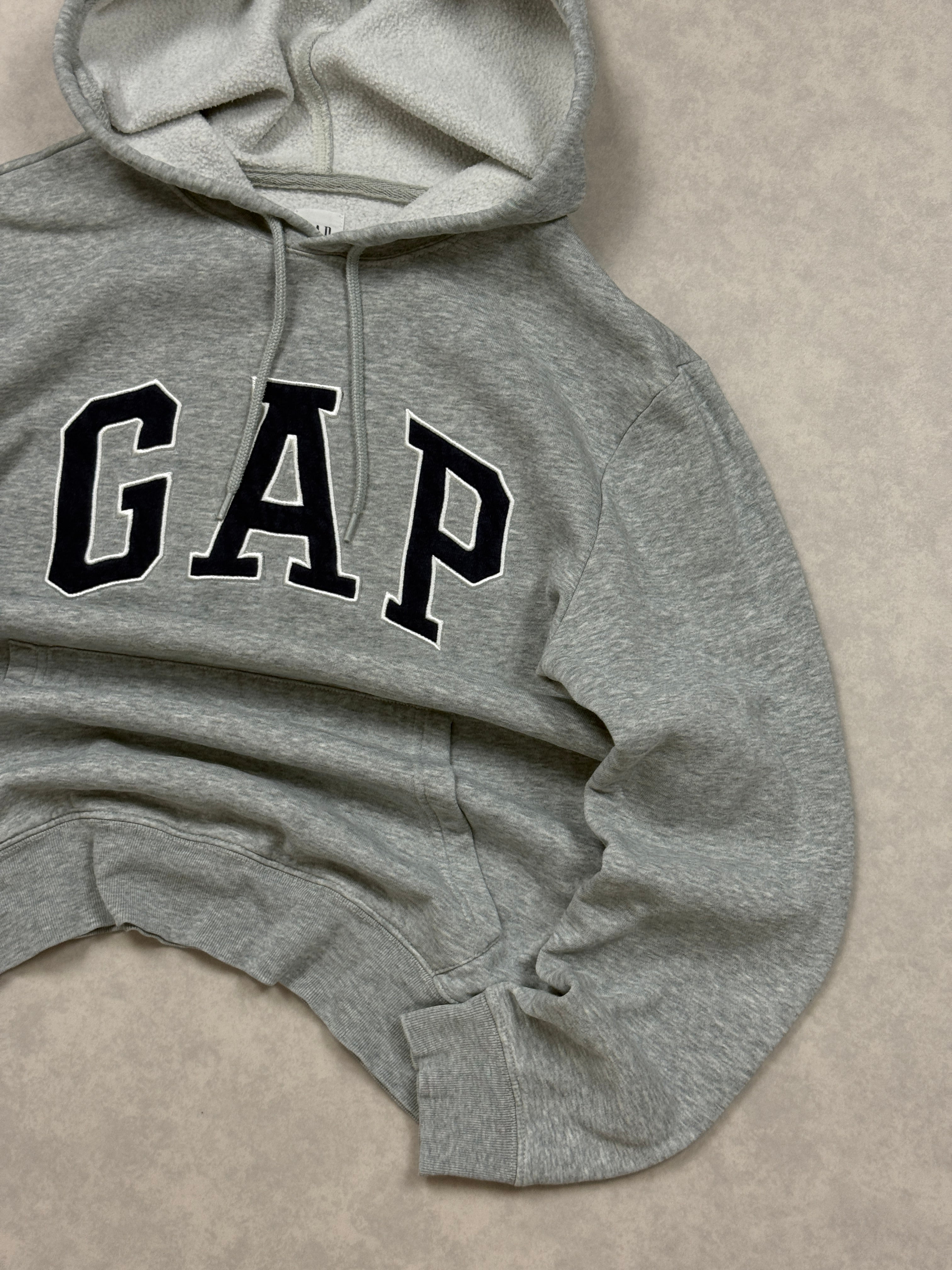 Bluza Gap Szara Hoodie Haft Logo [S]