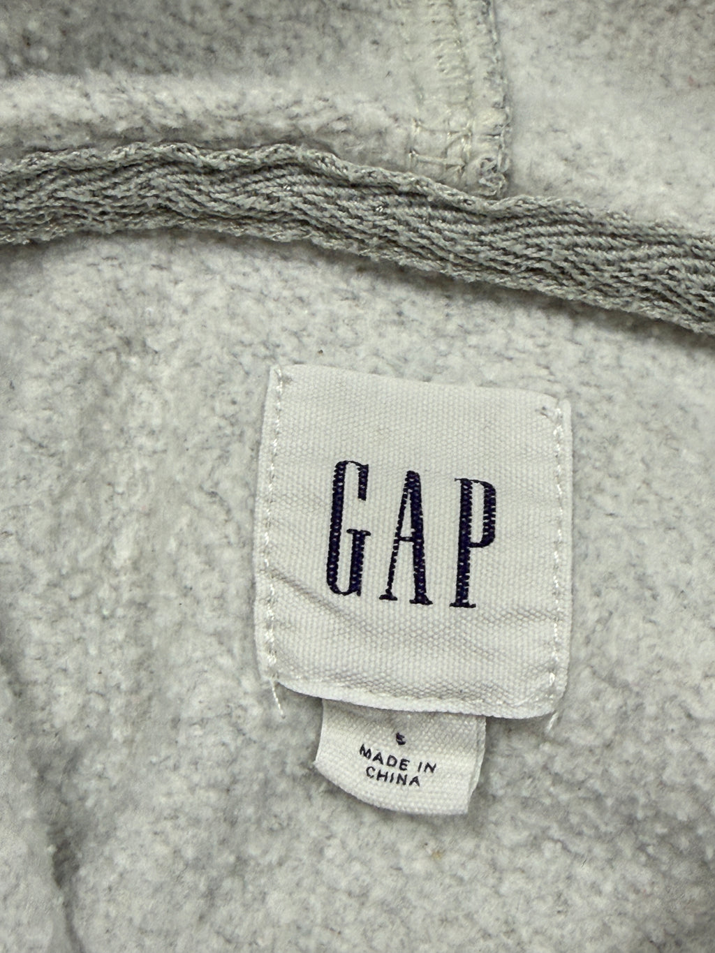 Bluza Gap Szara Hoodie Haft Logo [S]