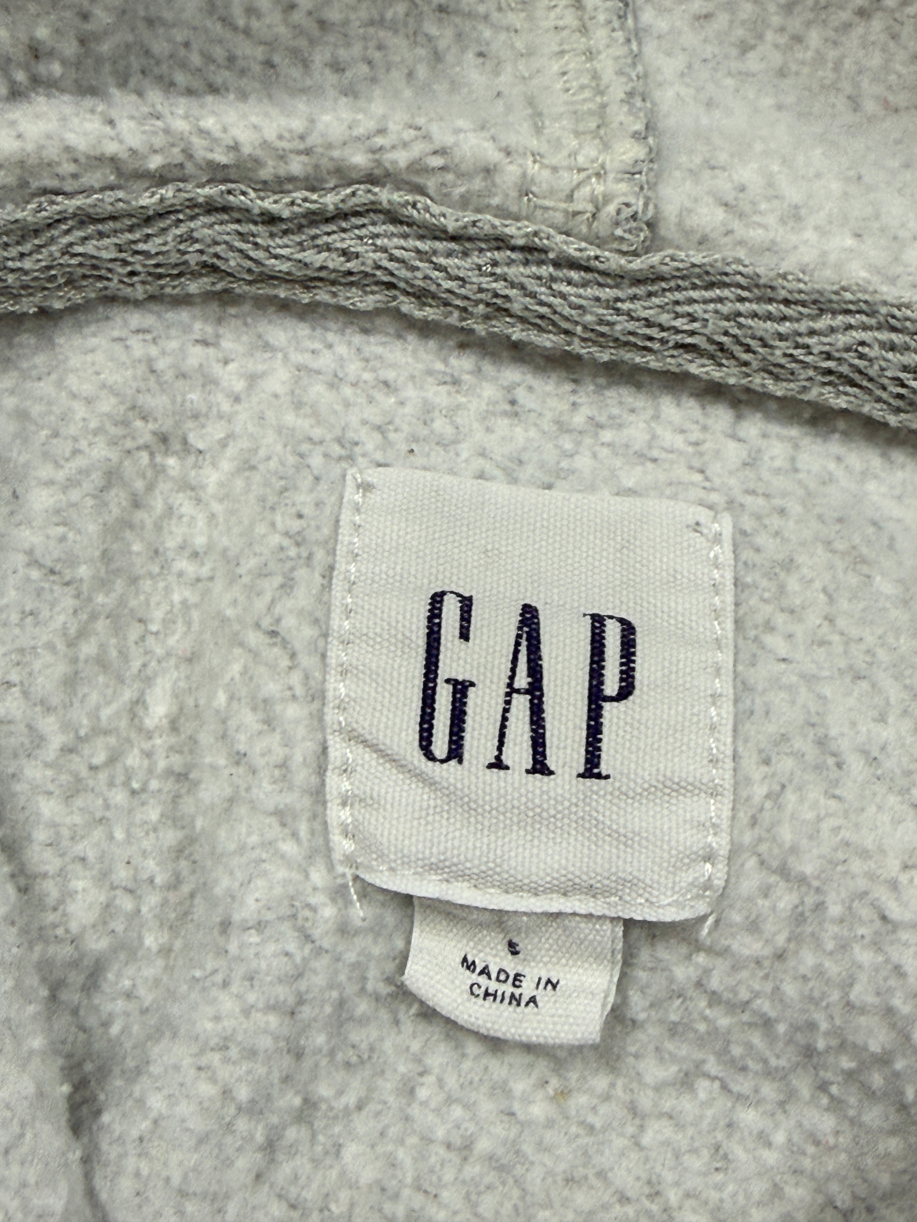 Bluza Gap Szara Hoodie Haft Logo [S]
