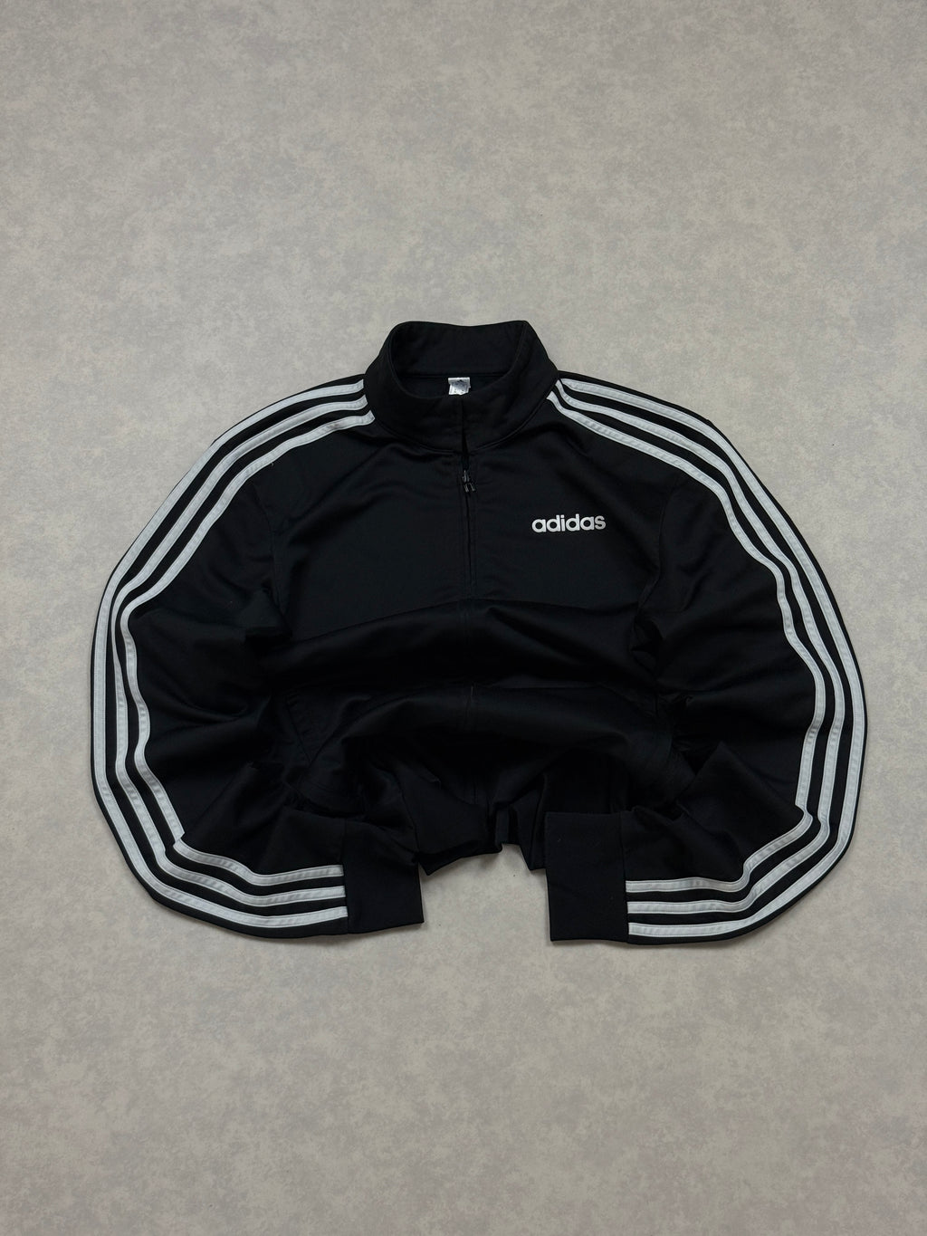 Bluza Adidas Czarna Zip Logo [S]