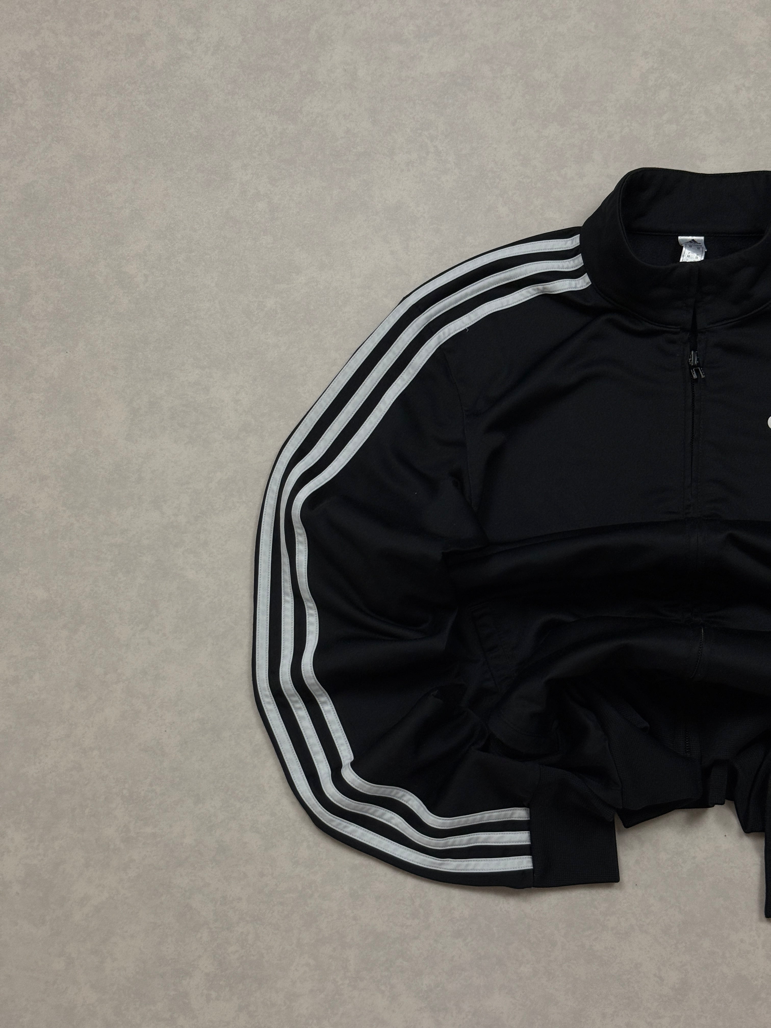Bluza Adidas Czarna Zip Logo [S]
