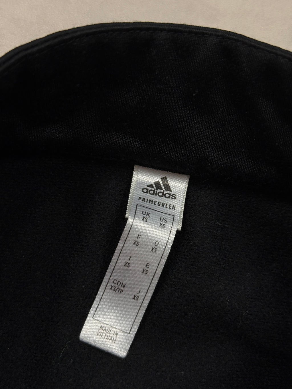 Bluza Adidas Czarna Zip Logo [S]